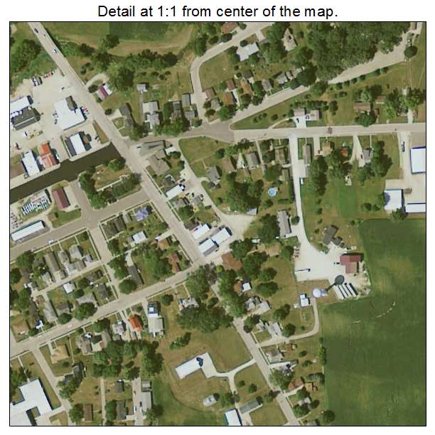 Worthington, Iowa aerial imagery detail