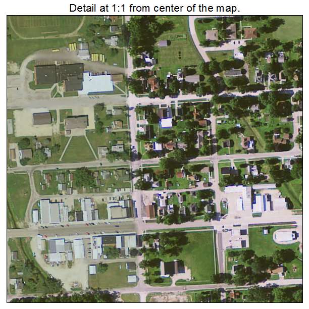 Wyoming, Iowa aerial imagery detail