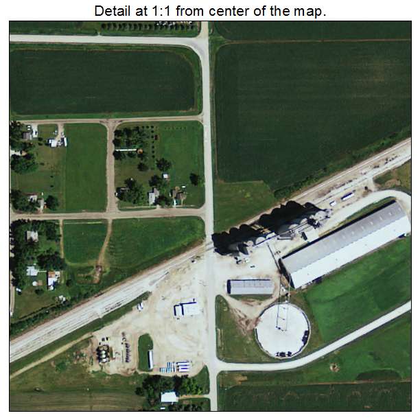 Yetter, Iowa aerial imagery detail