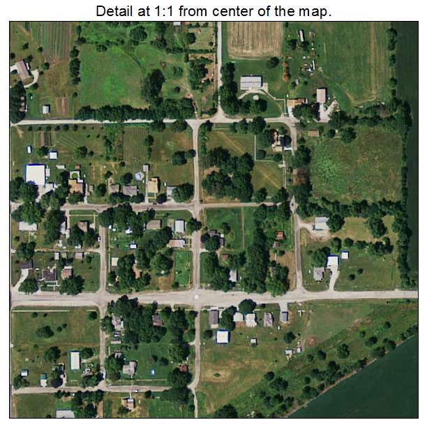 Yorktown, Iowa aerial imagery detail