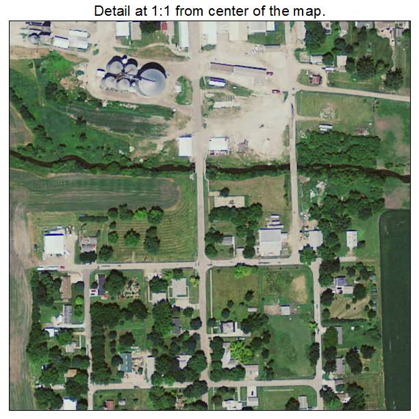Zearing, Iowa aerial imagery detail