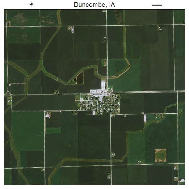 Duncombe, IA air photo map