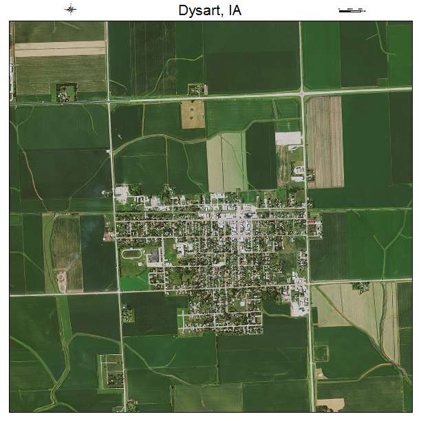 Dysart, IA air photo map