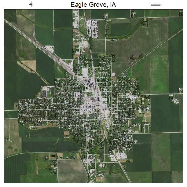 Eagle Grove, IA air photo map