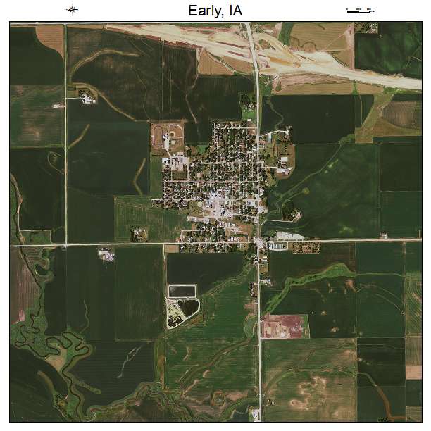 Early, IA air photo map