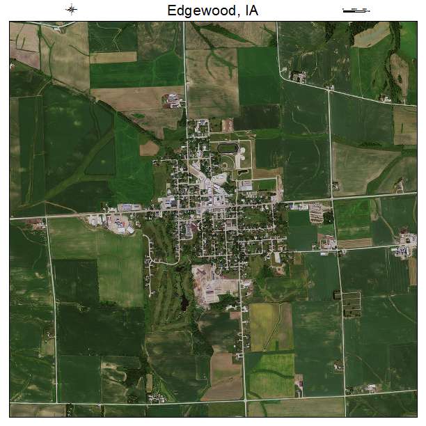 Edgewood, IA air photo map
