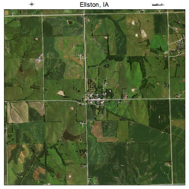 Ellston, IA air photo map