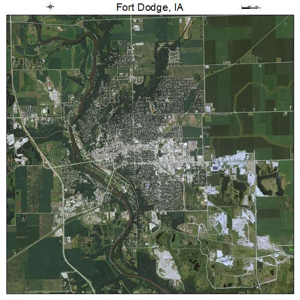 Fort Dodge, IA air photo map