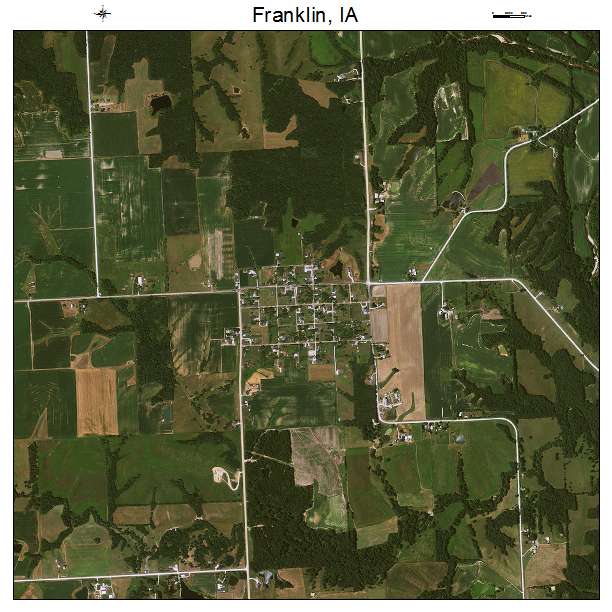 Franklin, IA air photo map