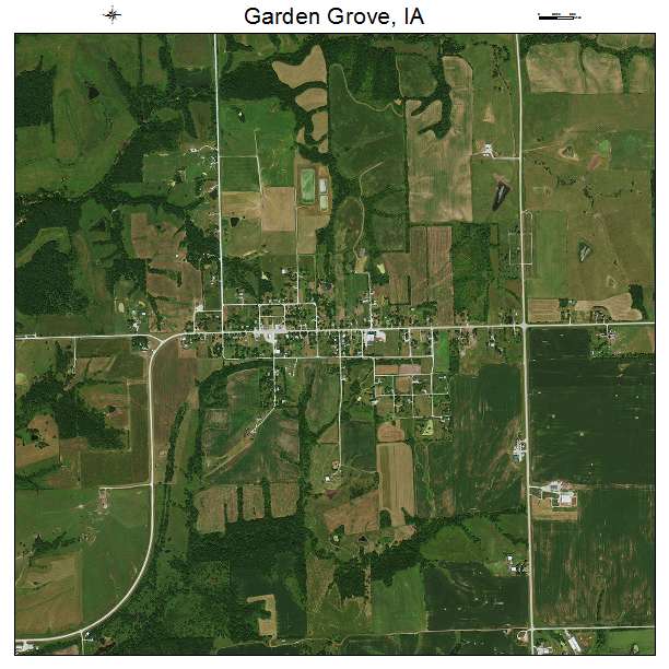 Garden Grove, IA air photo map