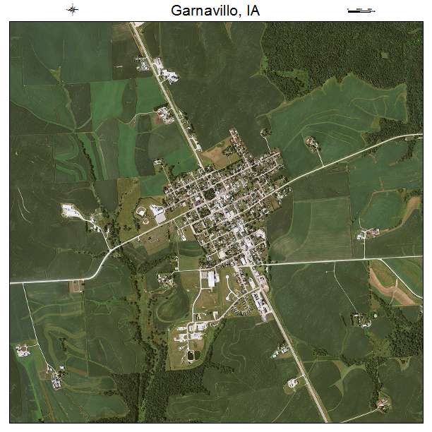 Garnavillo, IA air photo map
