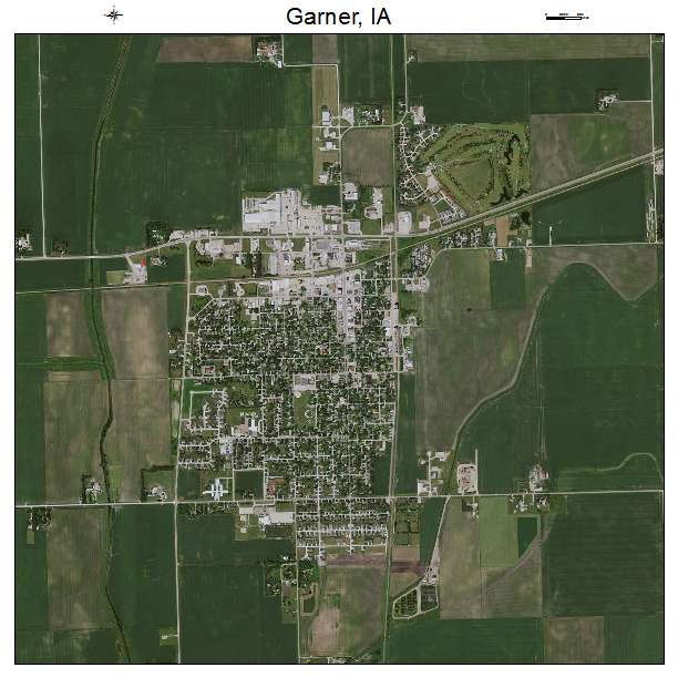 Garner, IA air photo map