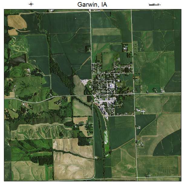 Garwin, IA air photo map