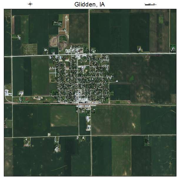 Glidden, IA air photo map