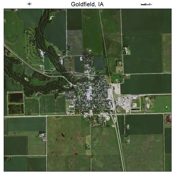 Goldfield, IA air photo map