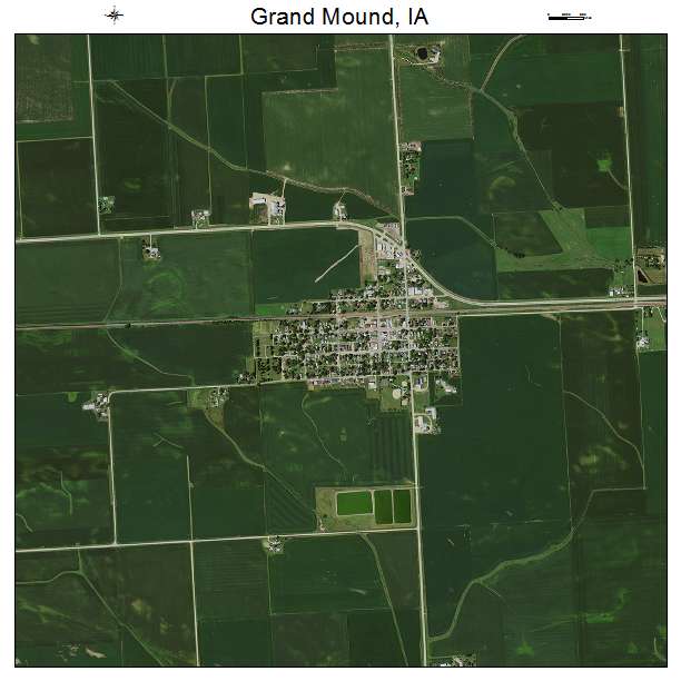 Grand Mound, IA air photo map