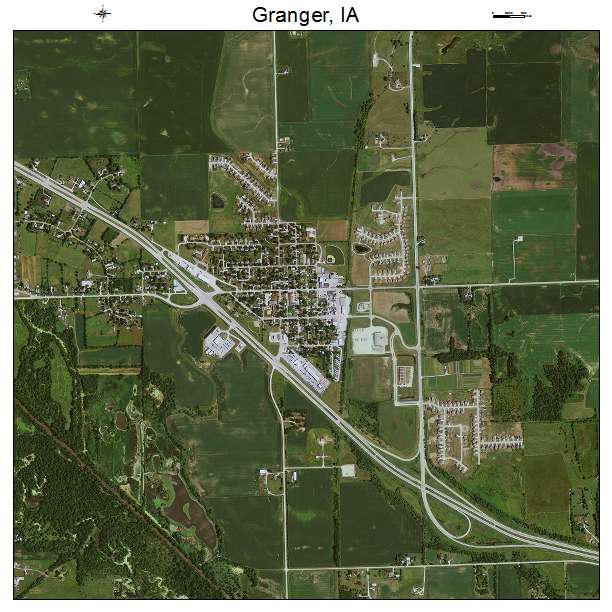 Granger, IA air photo map