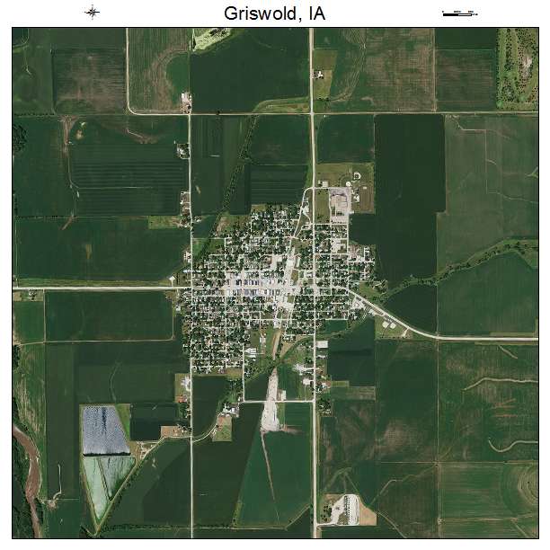 Griswold, IA air photo map