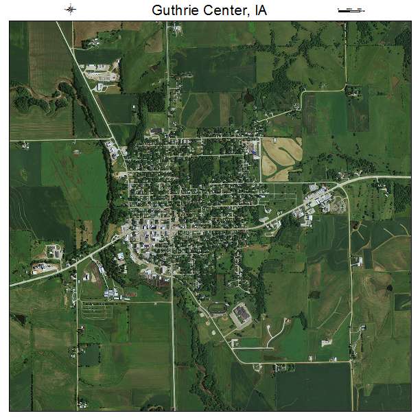 Guthrie Center, IA air photo map