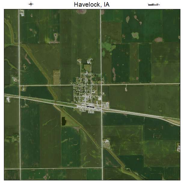 Havelock, IA air photo map