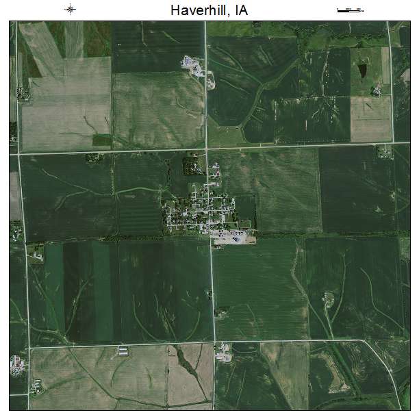 Haverhill, IA air photo map