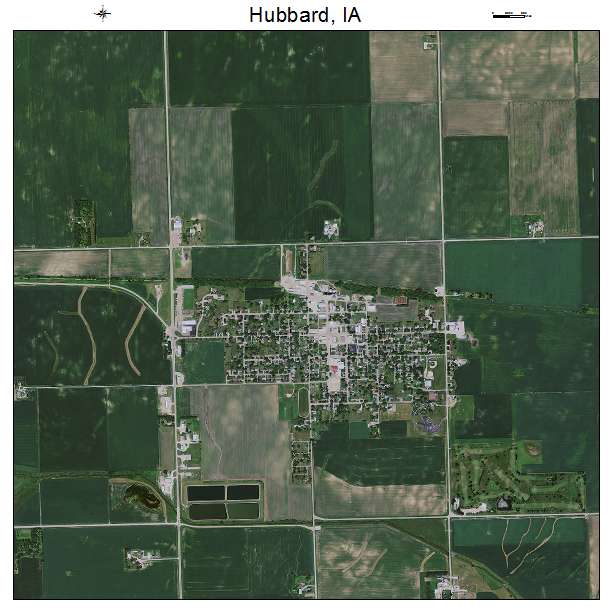 Hubbard, IA air photo map