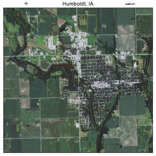 Humboldt, IA air photo map