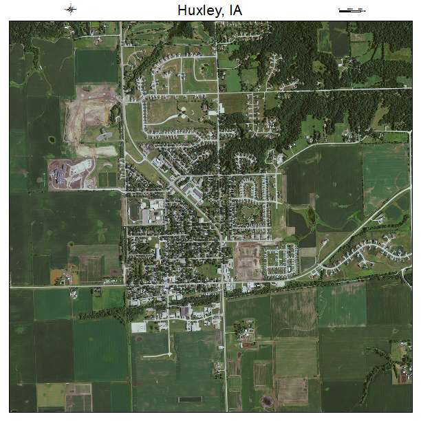 Huxley, IA air photo map