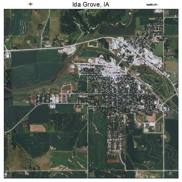 Ida Grove, IA air photo map