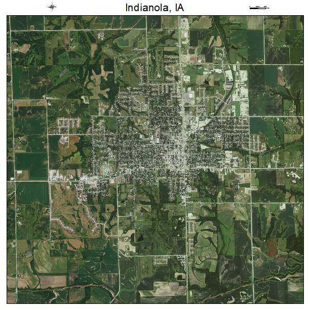 Indianola, IA air photo map