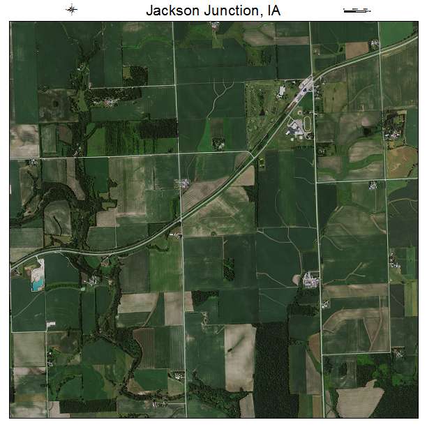 Jackson Junction, IA air photo map