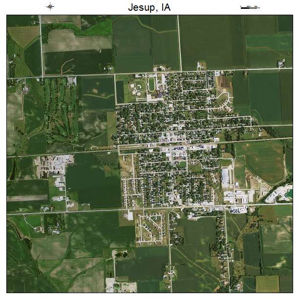 Jesup, IA air photo map