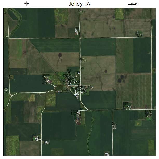 Jolley, IA air photo map
