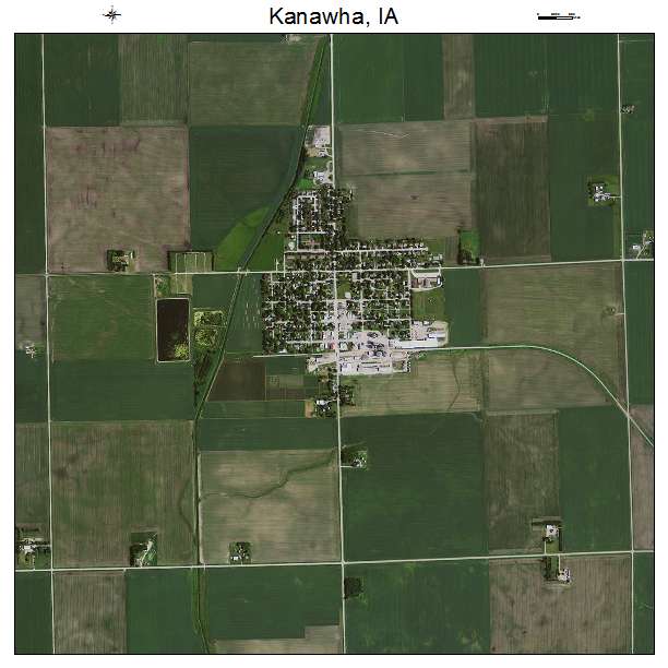 Kanawha, IA air photo map