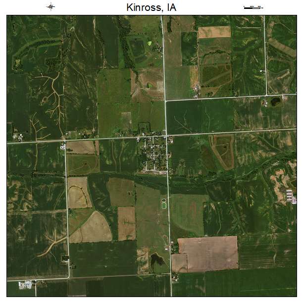 Kinross, IA air photo map