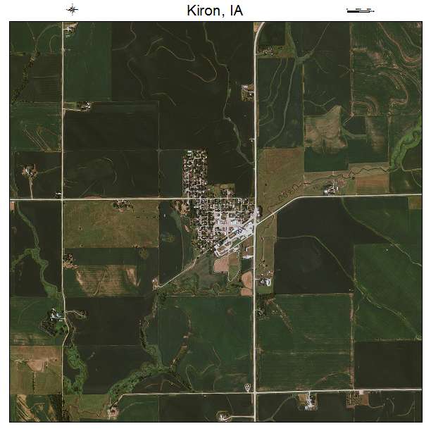 Kiron, IA air photo map