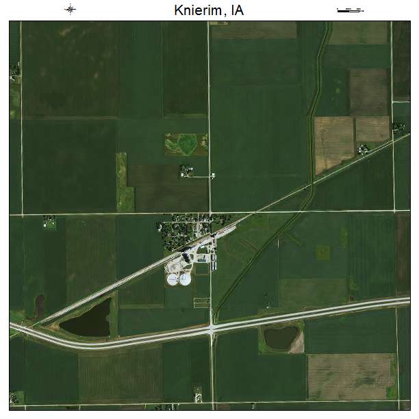 Knierim, IA air photo map