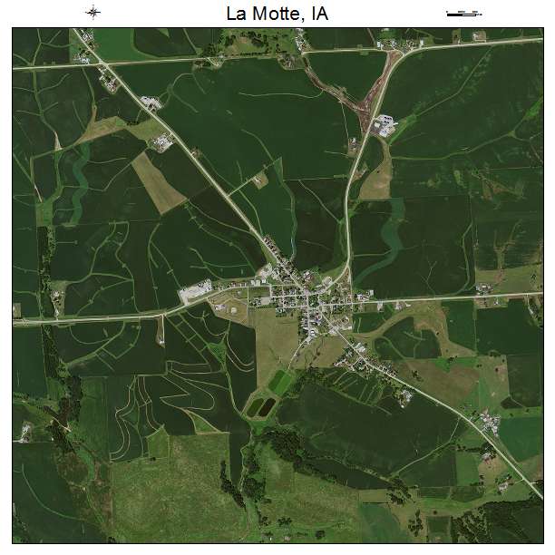 La Motte, IA air photo map