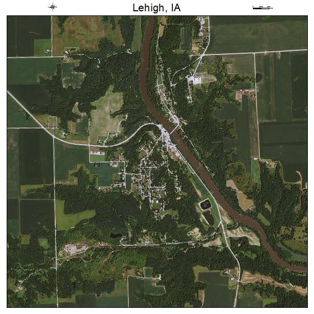 Lehigh, IA air photo map