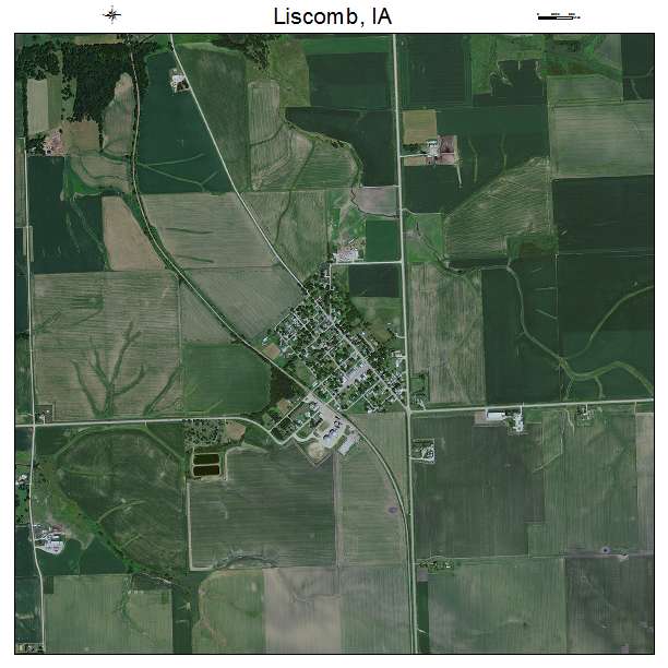 Liscomb, IA air photo map