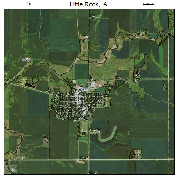 Little Rock, IA air photo map