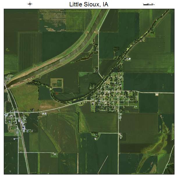 Little Sioux, IA air photo map