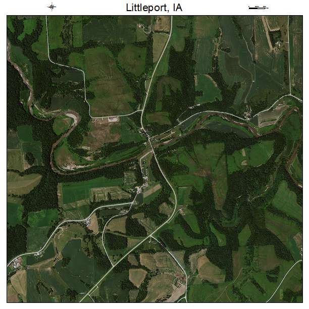 Littleport, IA air photo map