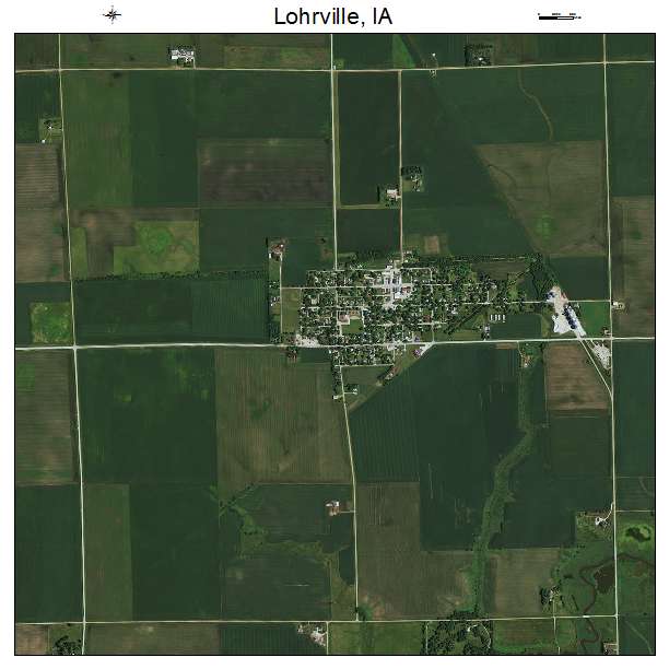 Lohrville, IA air photo map