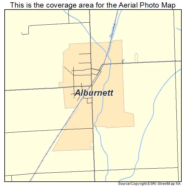 Alburnett, IA location map 
