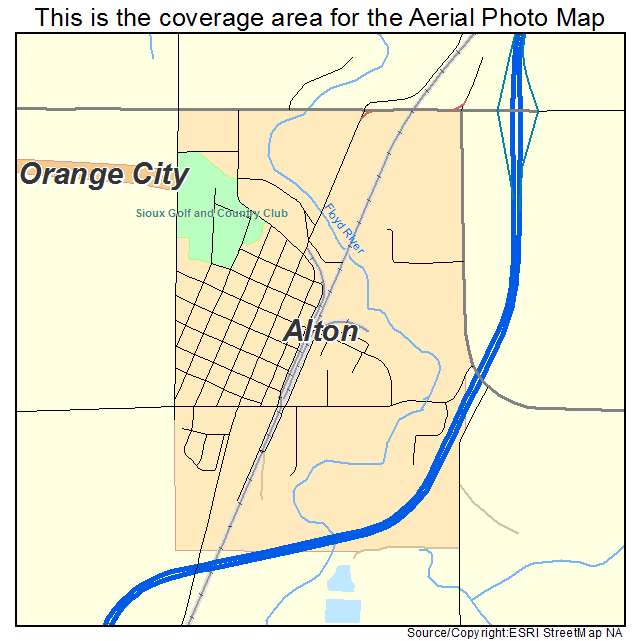 Alton, IA location map 
