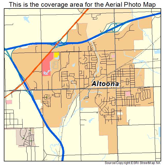 Altoona, IA location map 