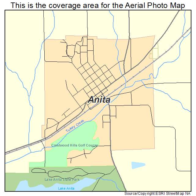 Anita, IA location map 