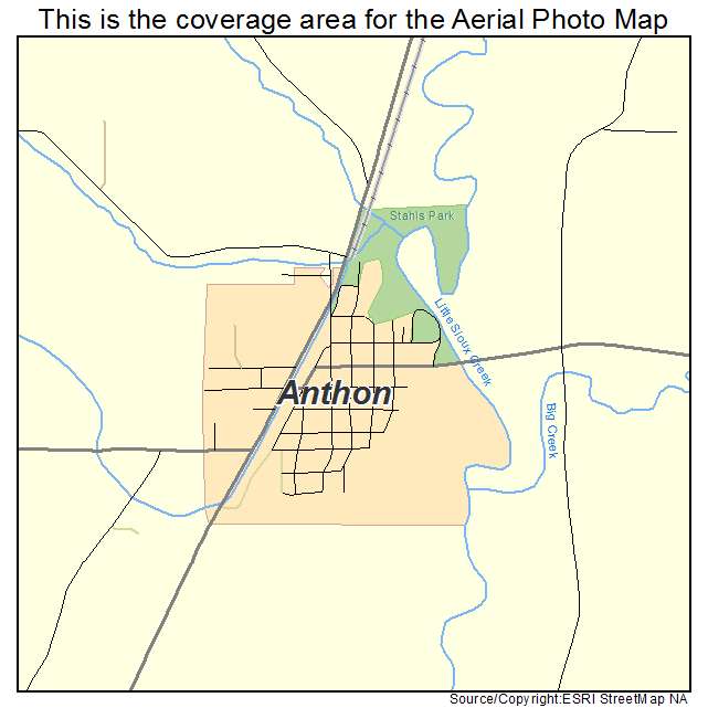 Anthon, IA location map 