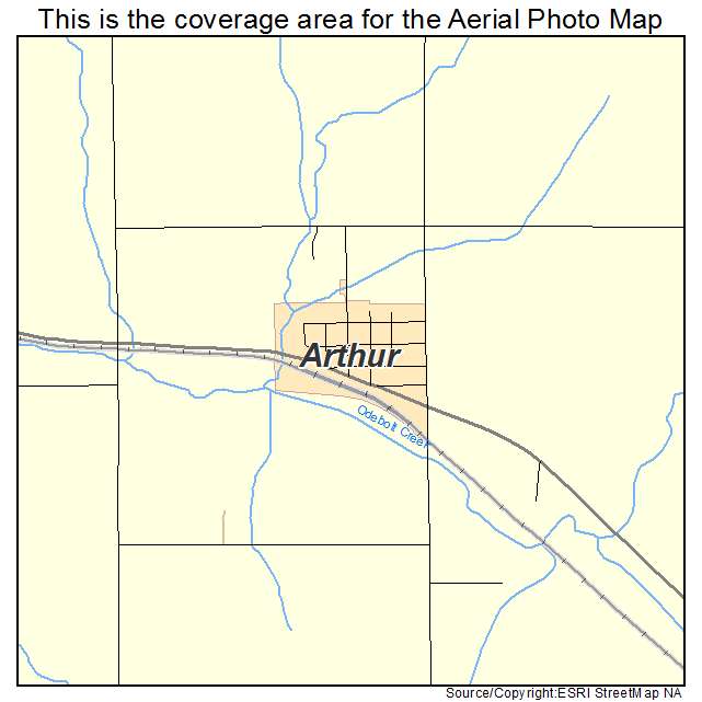 Arthur, IA location map 